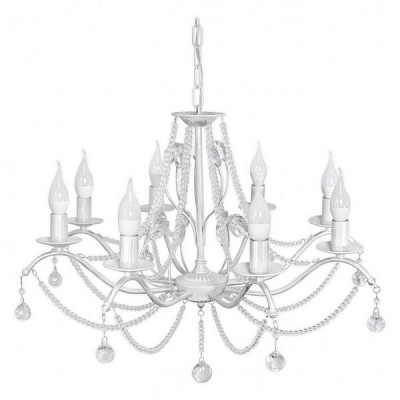 Люстра подвесная Hopfen Wien 8x60 Вт E14 бело-серебряный 
