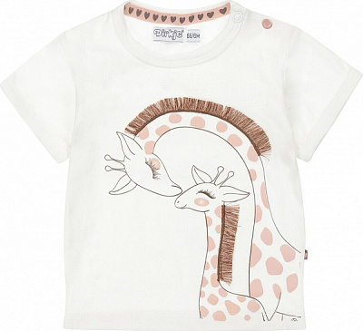 Футболка для девочек Dirkje р.92 белый с рисунком T46315-35 