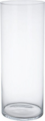 Ваза Цилиндр стеклянная прозрачная 50х19 см Wrzesniak Glassworks