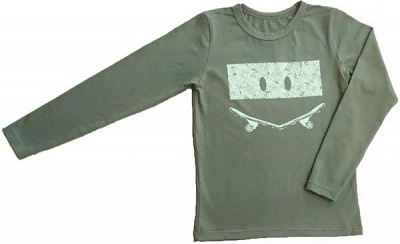 Реглан Маленькие люди д/х р.128 хаки 