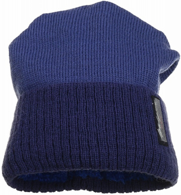Шапочка детская для мальчика Kraft+ р.48-50 темно-синий с синим 2014 