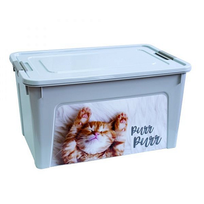 Ящик для хранения универсальный Vivendi CAT 27 л серый 265x495x320 мм