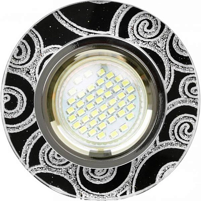 Світильник точковий Blitz G5.3 чорний зі сріблястим BL002S1/67 1W СН