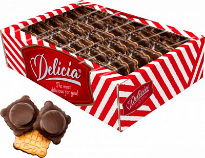 Печиво Деліція здобне Маргаритка зі смаком малини 650 г