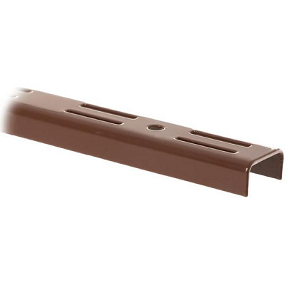 Стойка к гардеробной системе Kolchuga 500 мм с двойной перфорацией коричневый