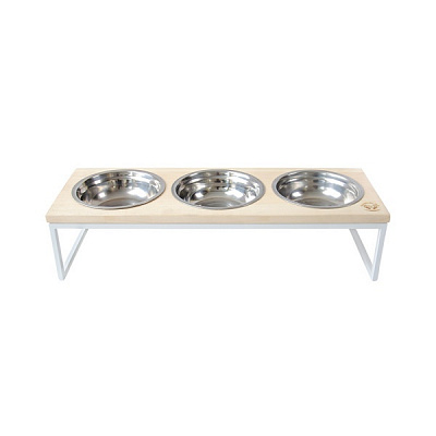 Миска потрійна 10 центів для Джека №3 S білий