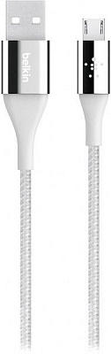 Кабель Belkin Lightning – USB 1,2 м серебряный (F2CU051bt04-SLV) DuraTek MICRO-USB 
