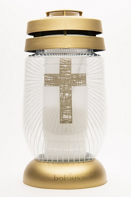 Лампада скляна Cross, 3 дні Bolsius