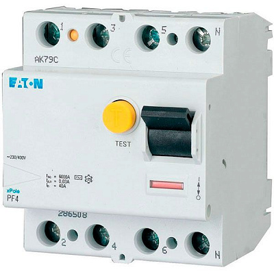 Автоматичний вимикач Eaton PF4-63/4 63А