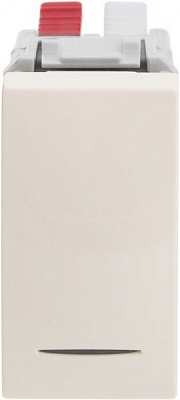 Вимикач одноклавішний Schneider Electric Unica вузький з підсвіткою 10 А 250В IP20 кремовий