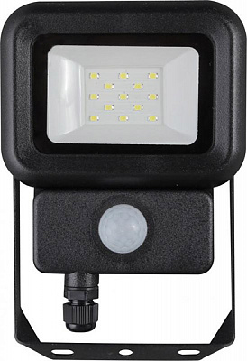 Прожектор с датчиком движения Светкомплект FL-MS 010 LED 10 Вт IP65 черный 
