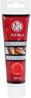 Краска акриловая Красная 60 мл Artea Astra