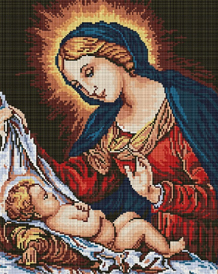 Алмазная мозаика Прекрасная икона 40x50 см DBS31154 Brushme 