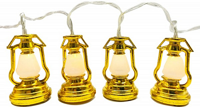 Электрогирлянда линейная SHLigts Фонарики (1047236) встроенный светодиод (LED) 10 ламп 