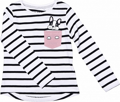 Реглан для дівчинки Blue Seven р.116 біло-синій 750698 X * 98