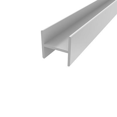 Профіль кромковий Н-подібний 19х18,5х1.5 / AS 2.0 м алюміній/срібло