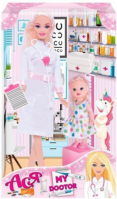 Лялька Ася Мій лікар блондинка