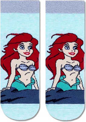 Шкарпетки Conte-Kids дитячі, CK DISNEY (принцеси) 385 17С-138СПМ р.16 блідо-бірюзовий