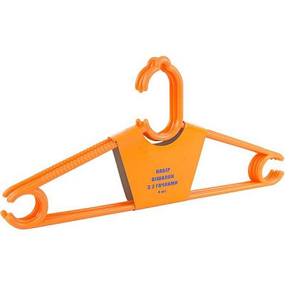 Набір плічок UP! (Underprice) MJP01 з гачками 40 см 4 шт.