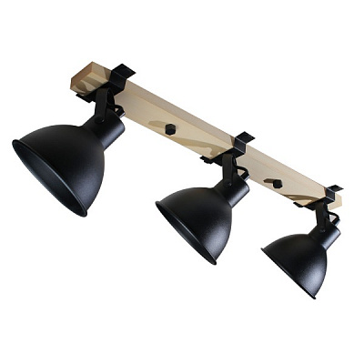 Спот Светкомплект Wooden AP 7119 3x40 Вт E27 черный 