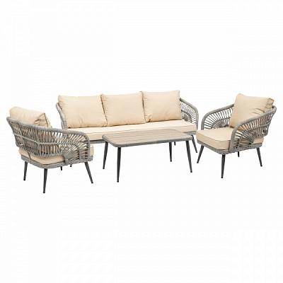 Комплект мебели Nova бежевый с черным 