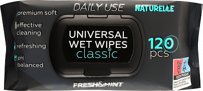 Влажные салфетки Naturelle Classic 9458371 120 шт.