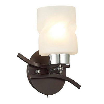 Бра Victoria Lighting Fancy/AP1 1x60 Вт E27 хром/венге 