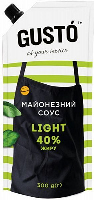 Соус майонезний Gusto Light 40% 300 г