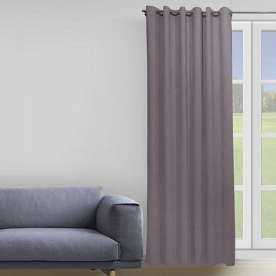 Штора Soft 200x258 см сірий Decora