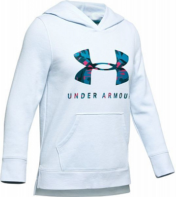 Джемпер Under Armour Rival Print Fill Logo Hoody 1343622-460 р. S синій