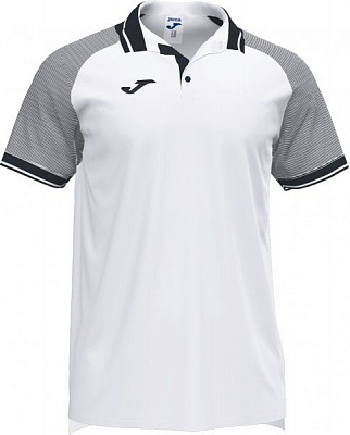 Поло Joma ESSENTIAL II POLO WHITE-BLACK S/S 101509.201 M белый