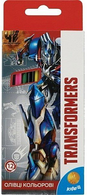 Карандаши цветные Transformers, 12 шт. KITE