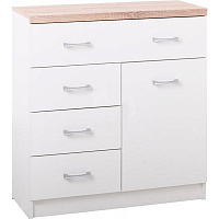 Комод VMV Holding Top Mix KOM 1D4S дуб сонома/білий 