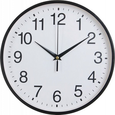 Часы настенные Jiffy черный 25 см