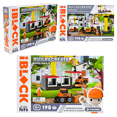Игрушка-конструктор Shantou Kids hits IBLOCK JUNIOR 198 дет. KH53/003/2