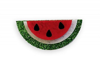 Декоративное изделие из фетра Кусок арбуза 4,5 см 6 шт. 125152 Діамантові ручки
