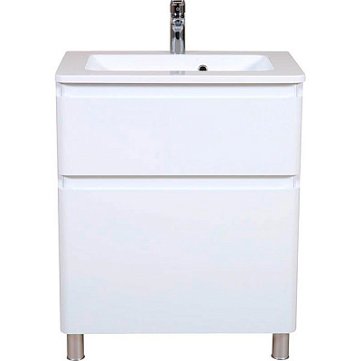 Тумба напольная Aqua Rodos Акцент белая 60 см под умывальник АР000040144