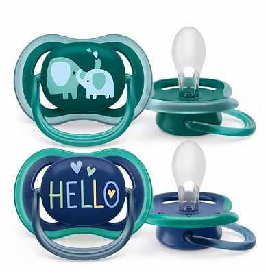 Пустышка ортодонтическая Philips Avent Ultra Air 18+ мес. 2 шт. SCF349/18