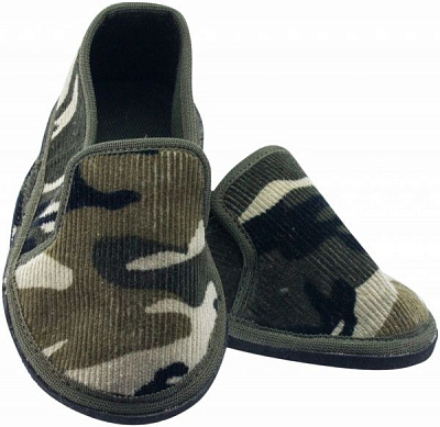 Тапочки для мальчиков Экотапок зеленый 1100 