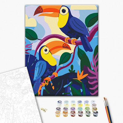 Картина по номерам Шепот тропиков ©Татьяна Шевцова 30х40 см Brushme