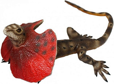 Игрушка Lanka Novelties Ящерица плащеносная 55 см 21550 