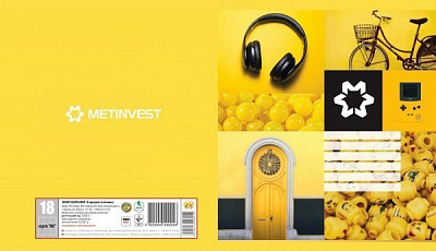 Тетрадь школьная Ми в клеточку 18 листов Тетрада