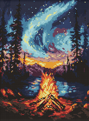 Алмазная мозаика Северное сияние ©art_selena_ua Ideyka