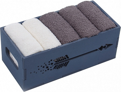 Набор полотенец кухонных Arrow (5 шт./уп.) 30x30 см серый Білтекс 