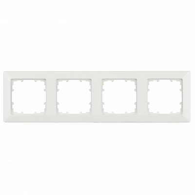 Рамка четырехместная Siemens Line полярно-белый 5TG25540WH
