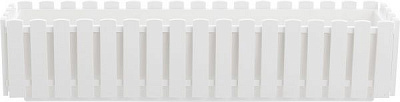 Ящик балконный Plastkon Fency прямоугольный 10,5л белый 