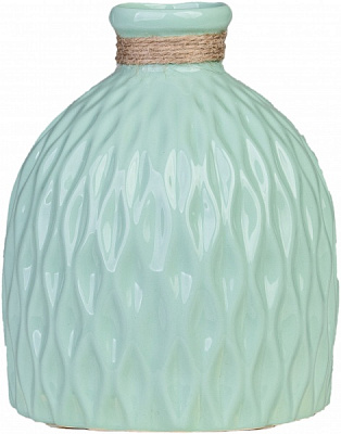 Ваза керамическая Eterna 2804-18 зеленая 18 см 