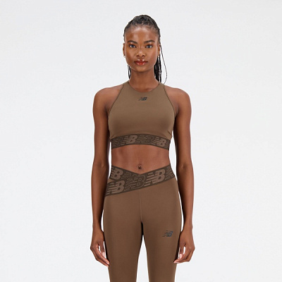 Бра New Balance RELENTLESS CROP BRA WB31175DUO р.S коричневий