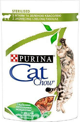 Корм Purina Sterilized з ягням і зеленою квасолею в желе 85 г