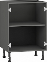 Тумба нижня Грейд Оптимум 600x870x522 мм сірий графіт